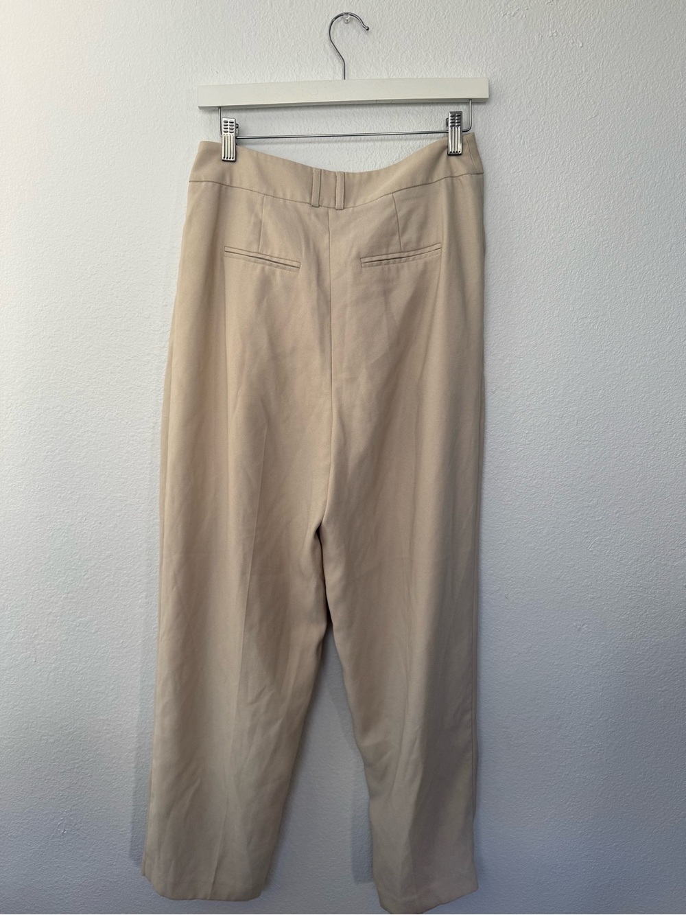 Topshop NWOT Beige Pleated Dress Pants Nordstrom - Picture 4 of 4